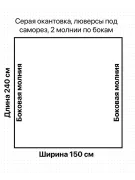 Мягкие окна 150х240 см с люверсами и 2 молниями — фото 2 из 2